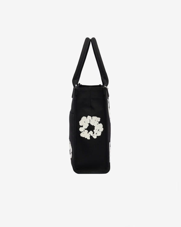 Denim Tears - Men's Large Cotton Wreath Canvas Bag - (Black/White)