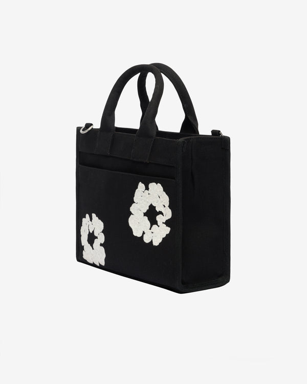 Denim Tears - Men's Small Cotton Wreath Canvas Bag - (Black/White)