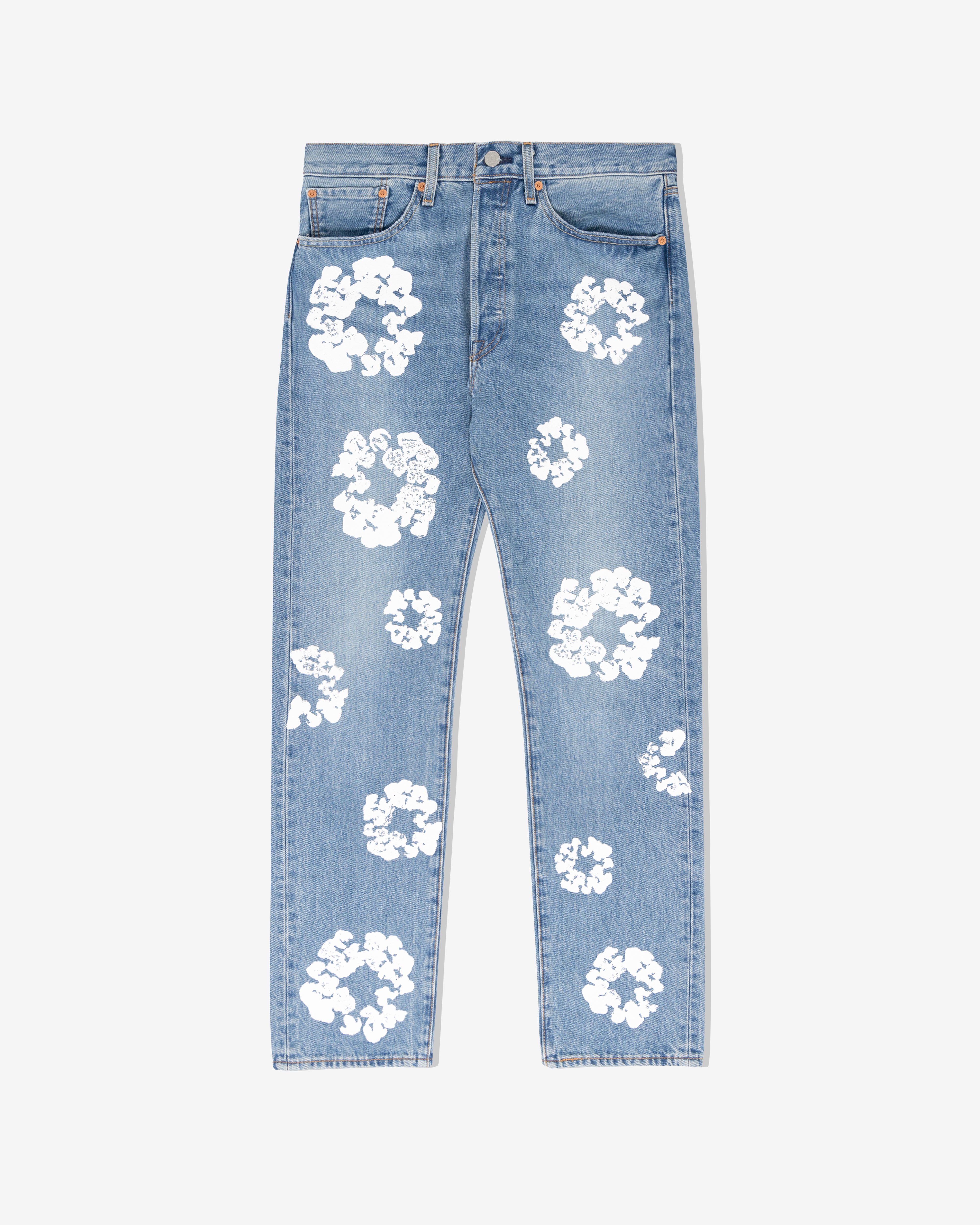 Denim Tears: Men's Cotton Wreath Jeans (Light/Wash) | DSMNY E-SHOP