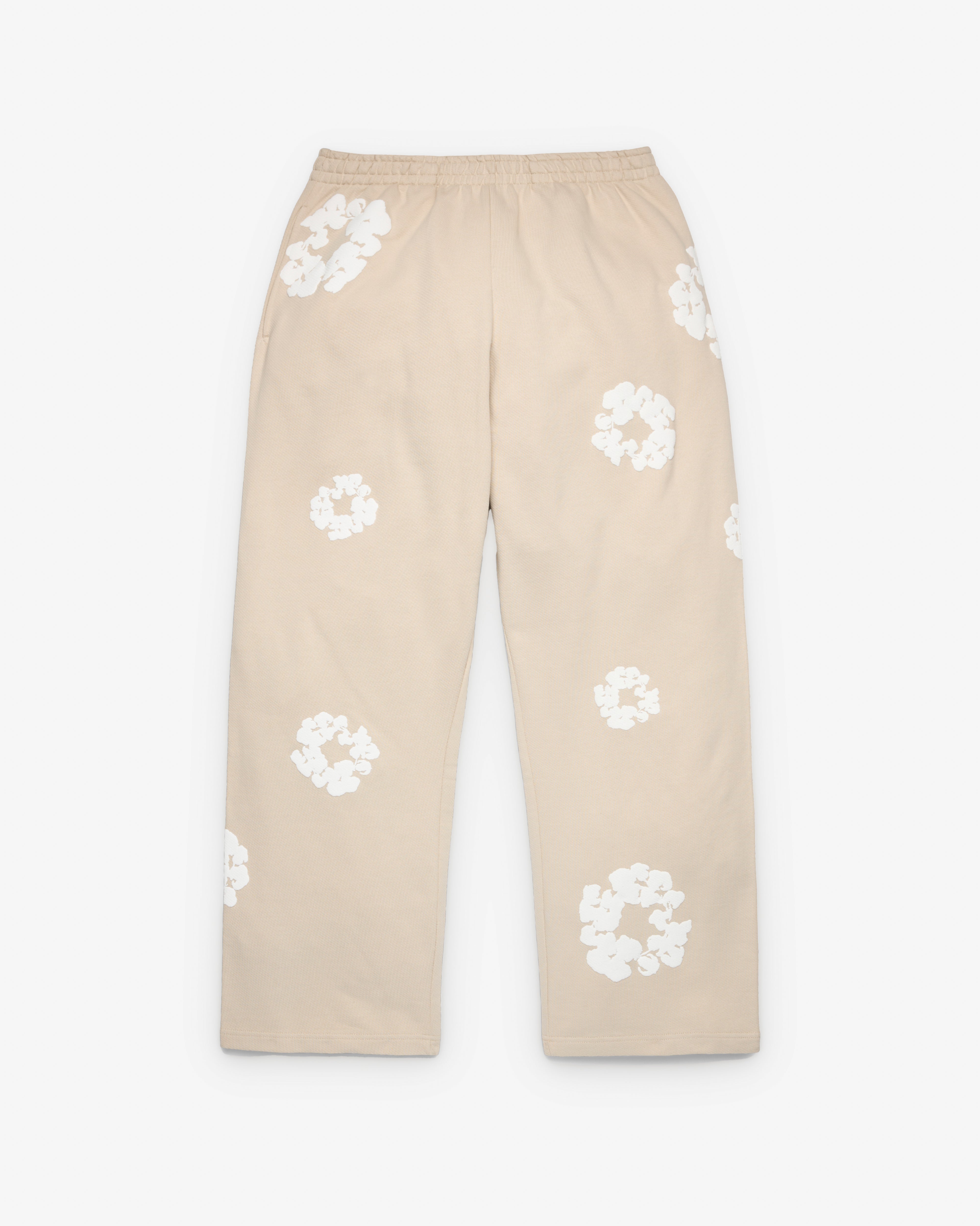 Denim Tears: Men's Cotton Wreath Open Hem Sweatpants (Grey