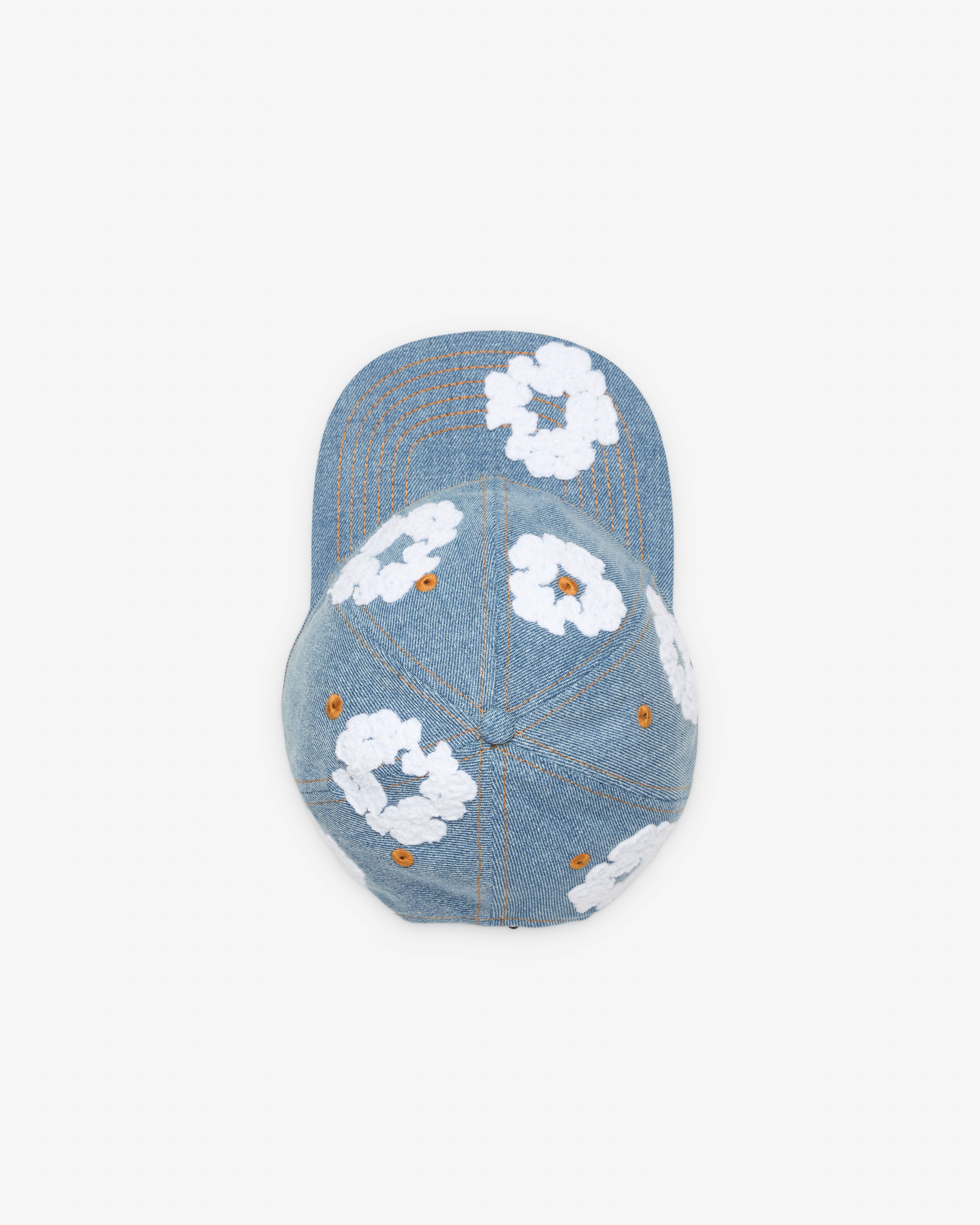 【新品未使用】DENIM TEARS the cotton wreath cap Denim Tears: Men's Cotton Wreath Raw Denim Cap (Indigo Wash