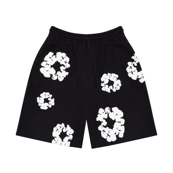 Denim Tears - The Cotton Wreath Sweatshorts - (Black)