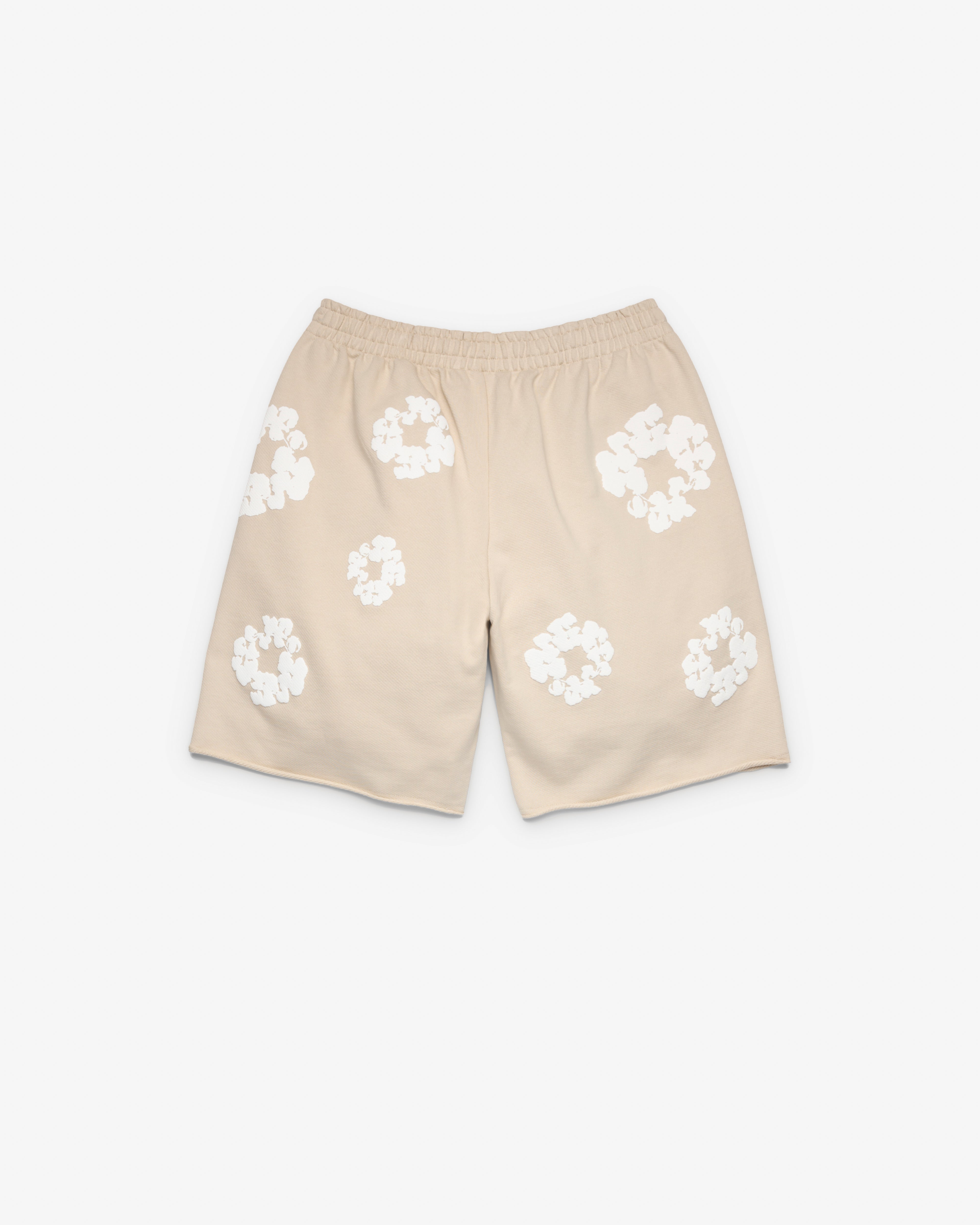 Denim Tears: Men's Cotton Wreath Sweatshort (Grey) | DSMNY E-SHOP