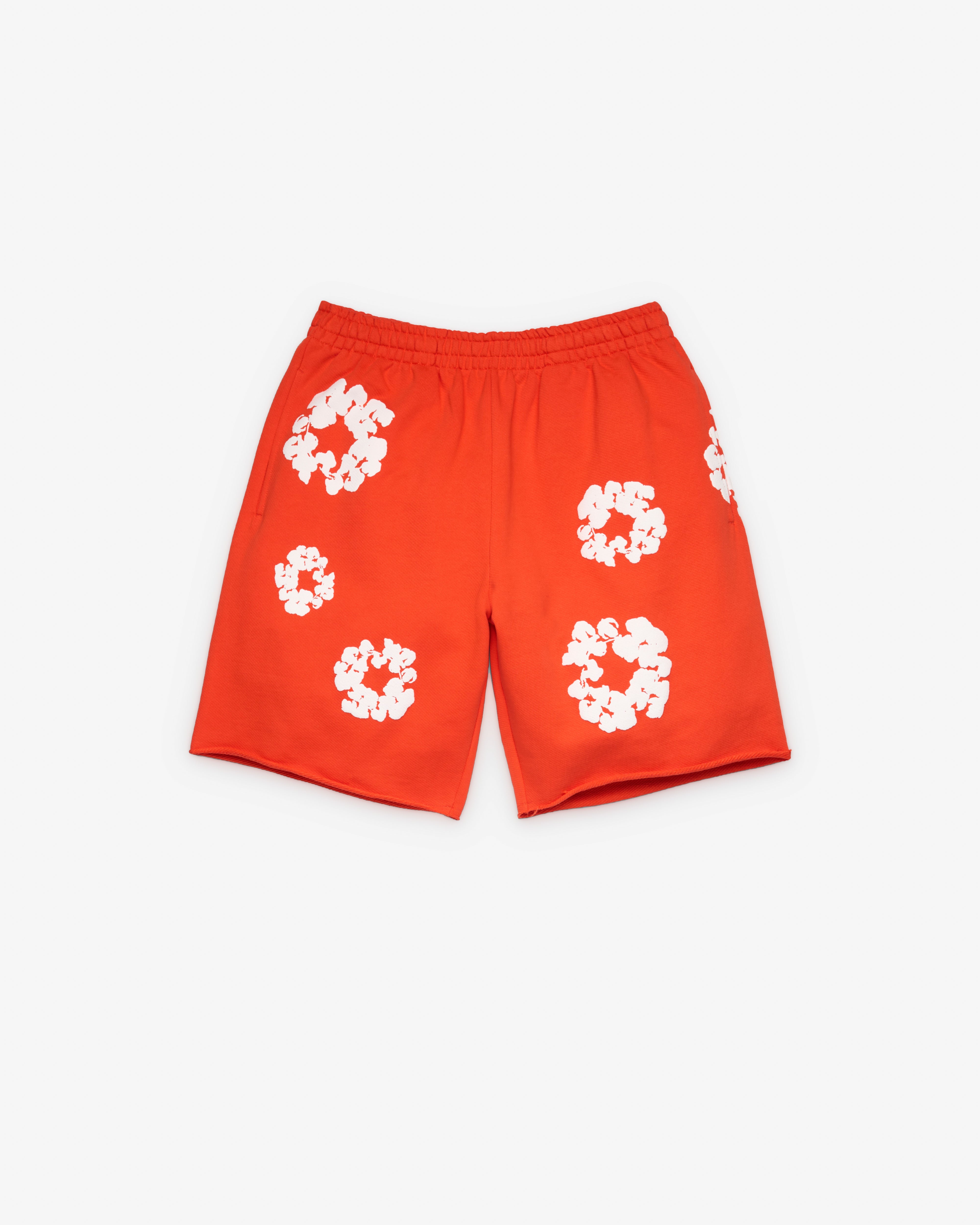 し*と様 DENIM TEARS COTTON WREATH SHORTS ピン Denim Tears: Men's Cotton Wreath Sweatshort (Orange) | DSMNY E-SHOP