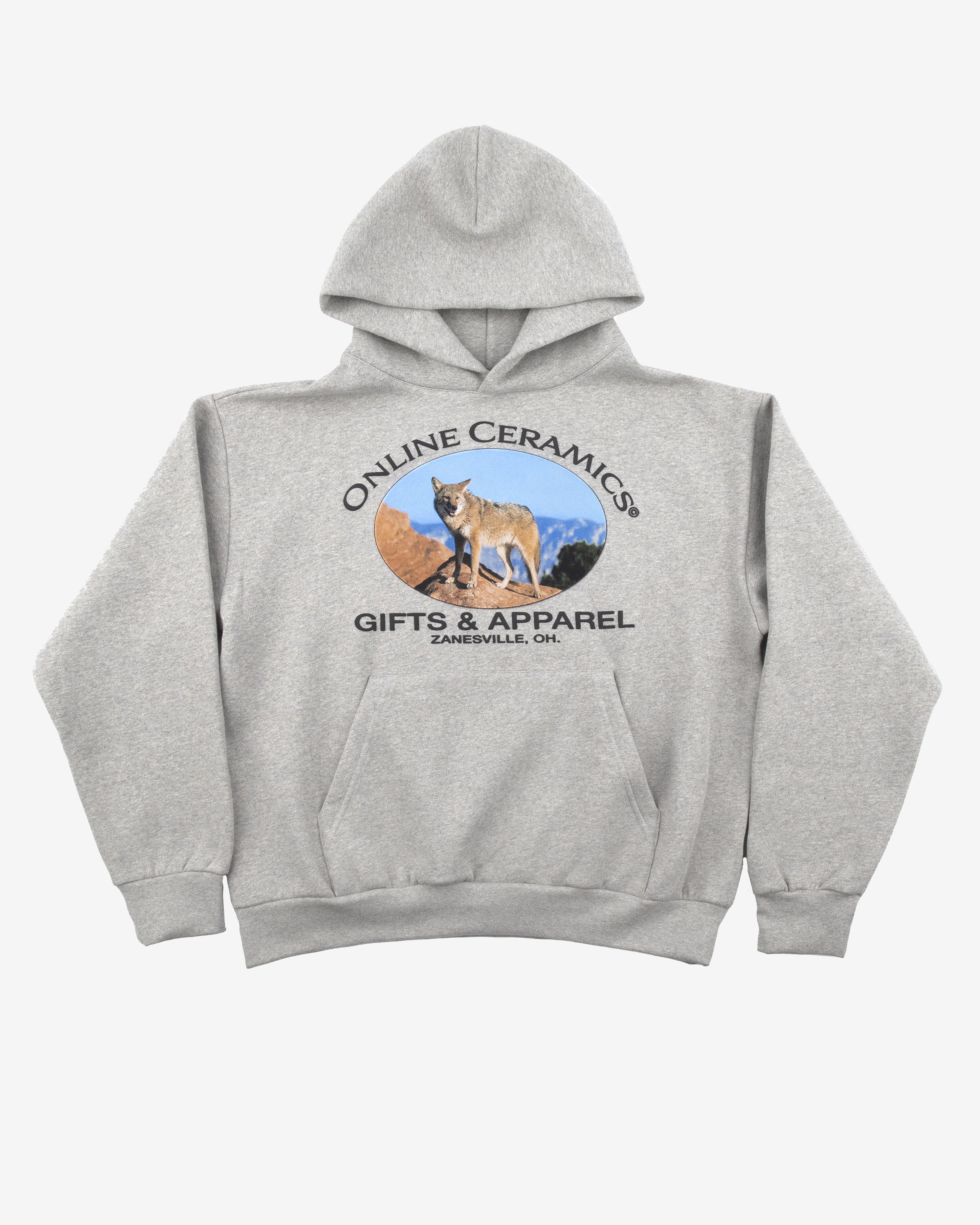 Online Ceramics: Men's Coyote Hoodie (Grey) | DSMNY E-SHOP