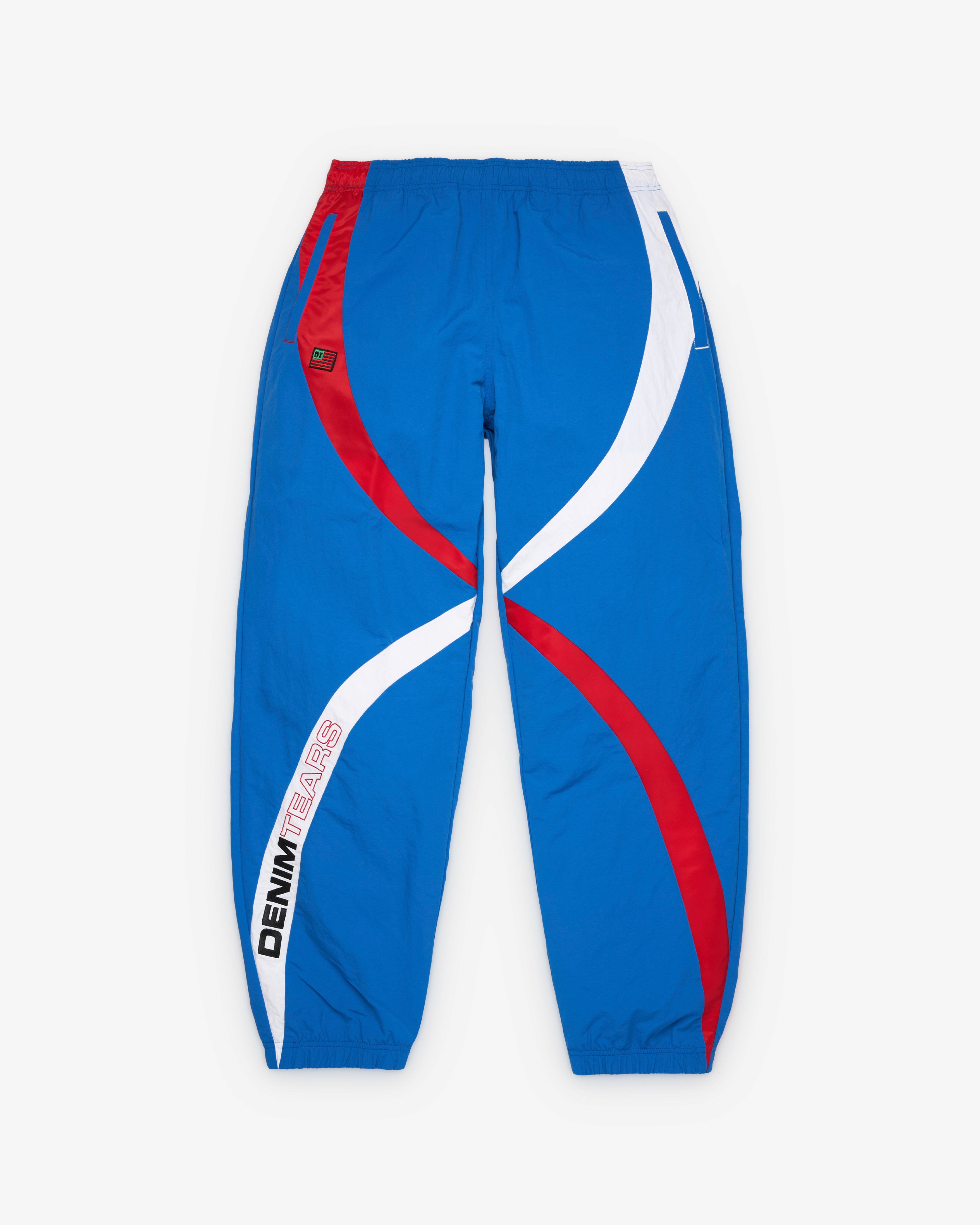 Denim Tears: Men's USA Stripe Track Pant (Blue) | DSMNY E-SHOP