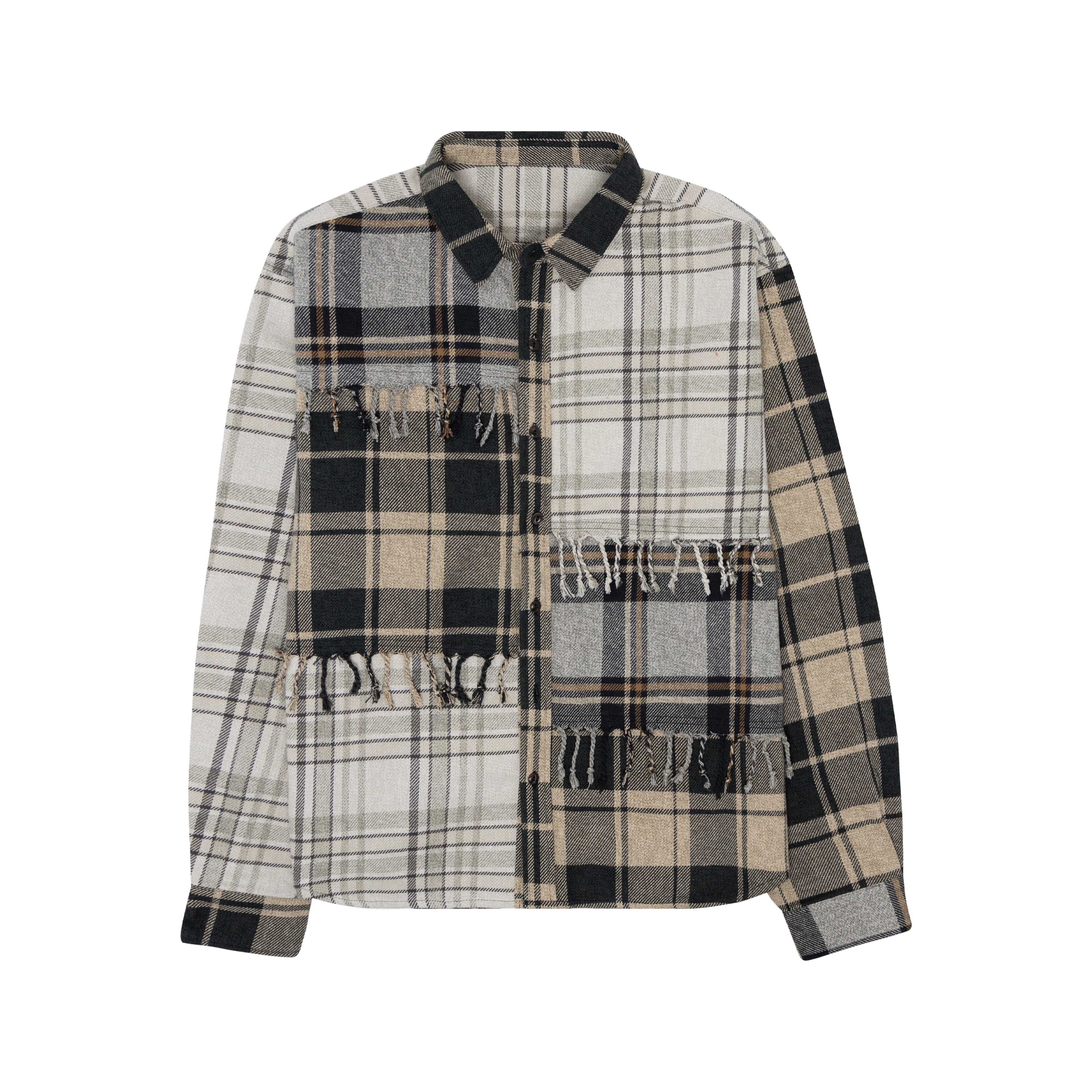 Denim Tears: Men's Flannel Shirt (Grey) | DSMNY E-SHOP