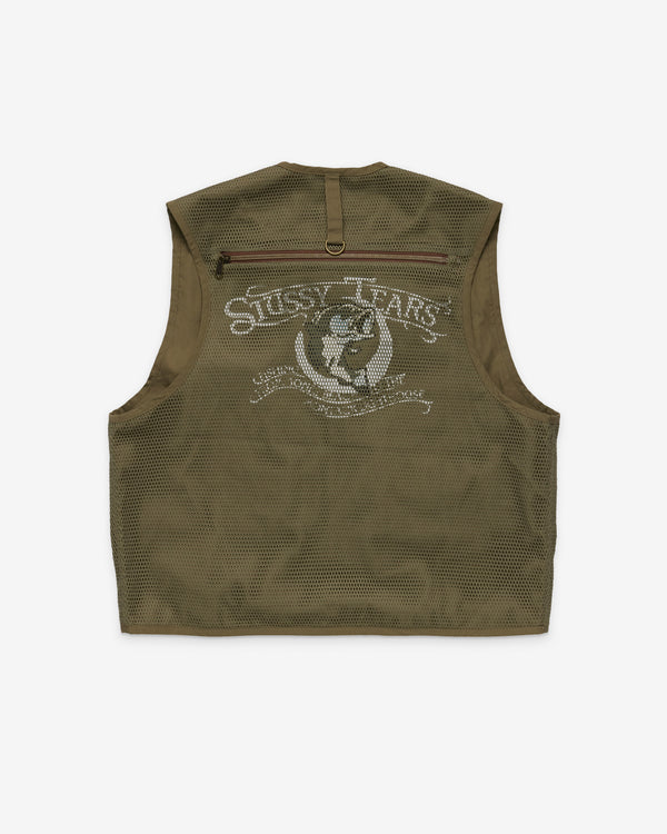 Denim Tears X Stüssy - Men's Fishing Vest - (Green)