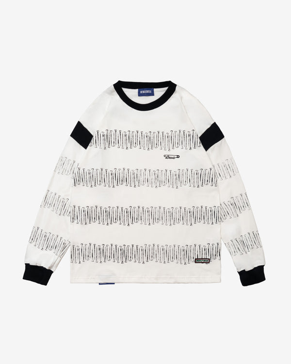 Deva States - Men's Nails Long Sleeve Tee - (White)