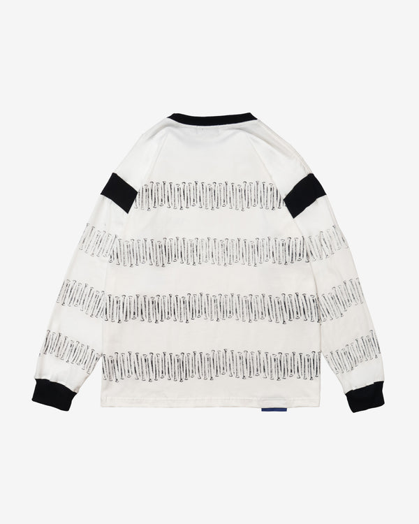 Deva States - Men's Nails Long Sleeve Tee - (White)