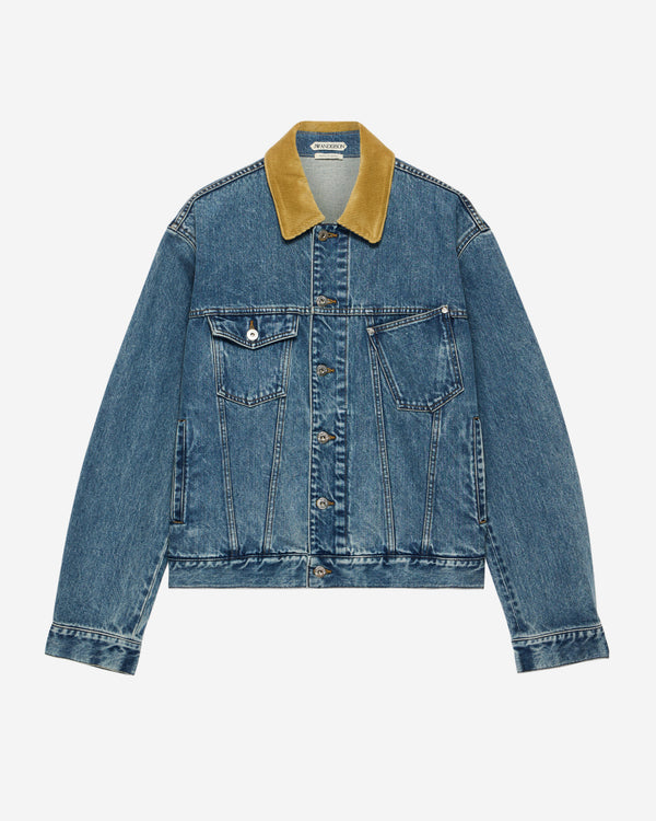 JW Anderson - Men's Corduroy Collar Jacket - (Mid Blue)