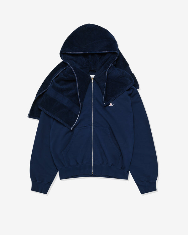 Doublet - Men's Towel Hoodie - (Navy)