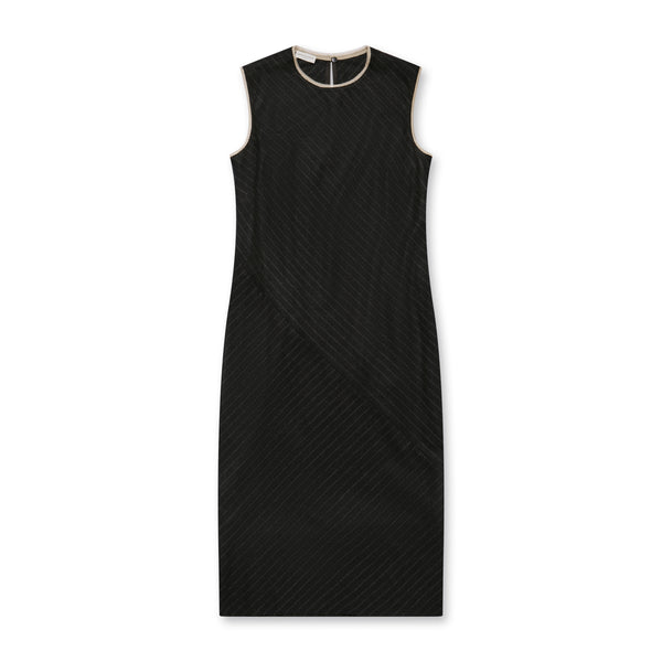 Dries Van Noten - Women’s Pinstripe Dress - (Anthracite)