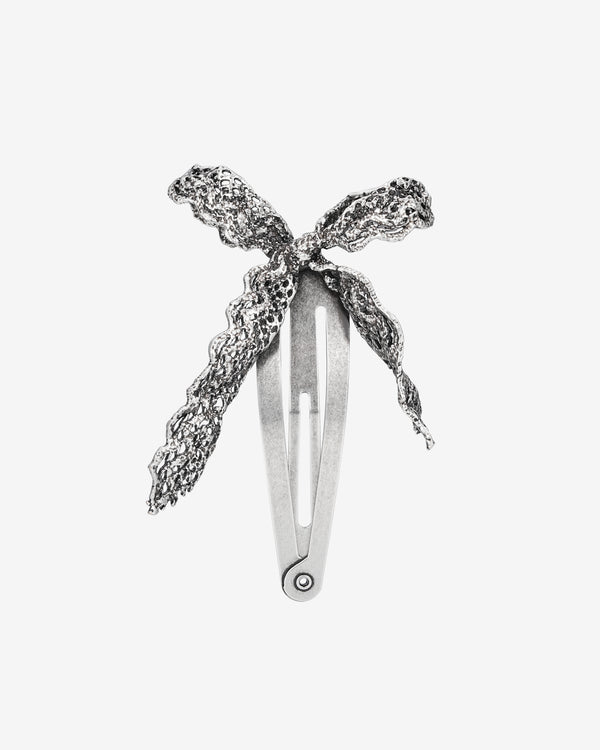 ShuShu/Tong - Women's Retro Lace Bowknot Hair Clip - (Silver)