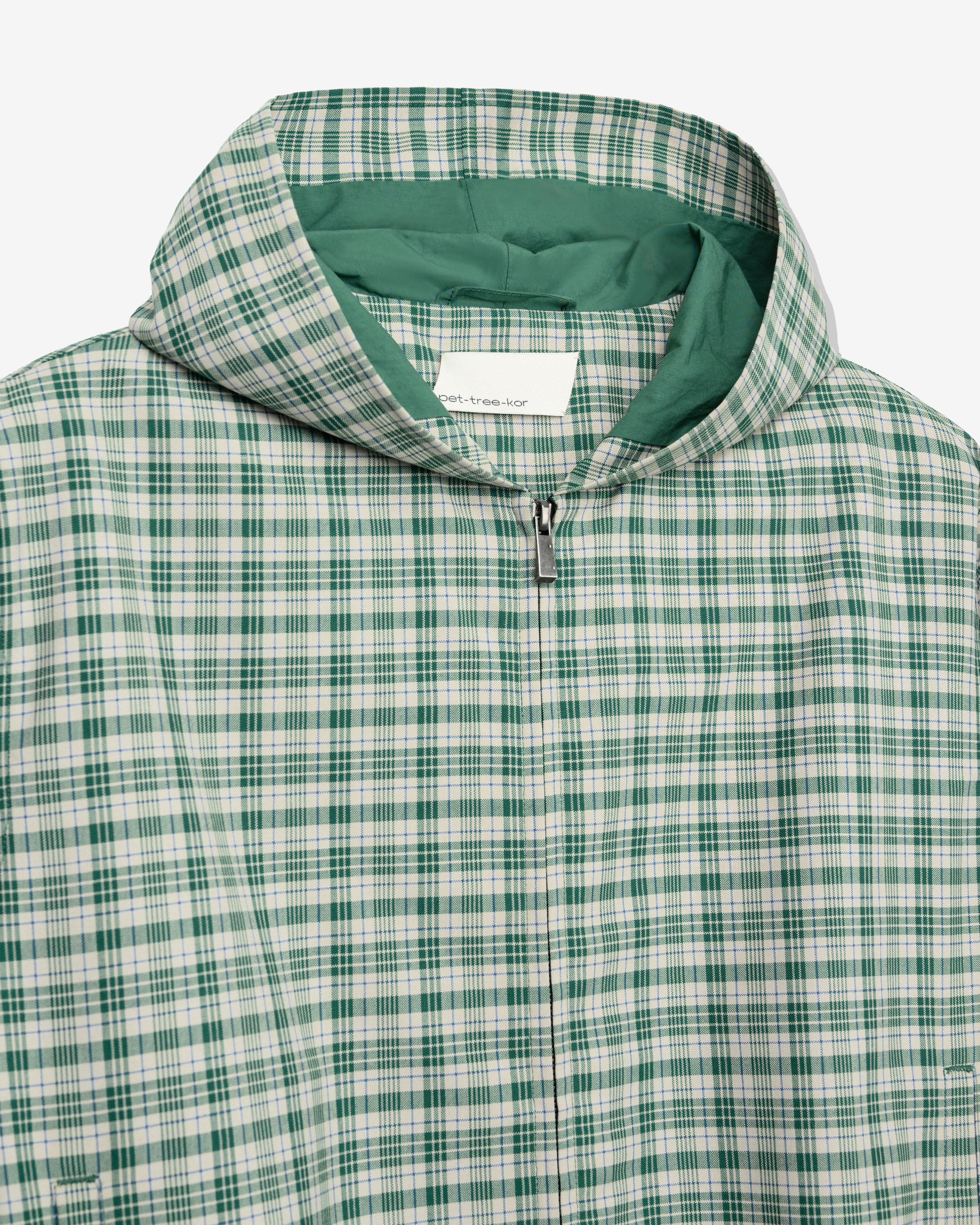 Pet Tree Kor: Men's Merope Jacket (Green Check) | DSMNY E-SHOP