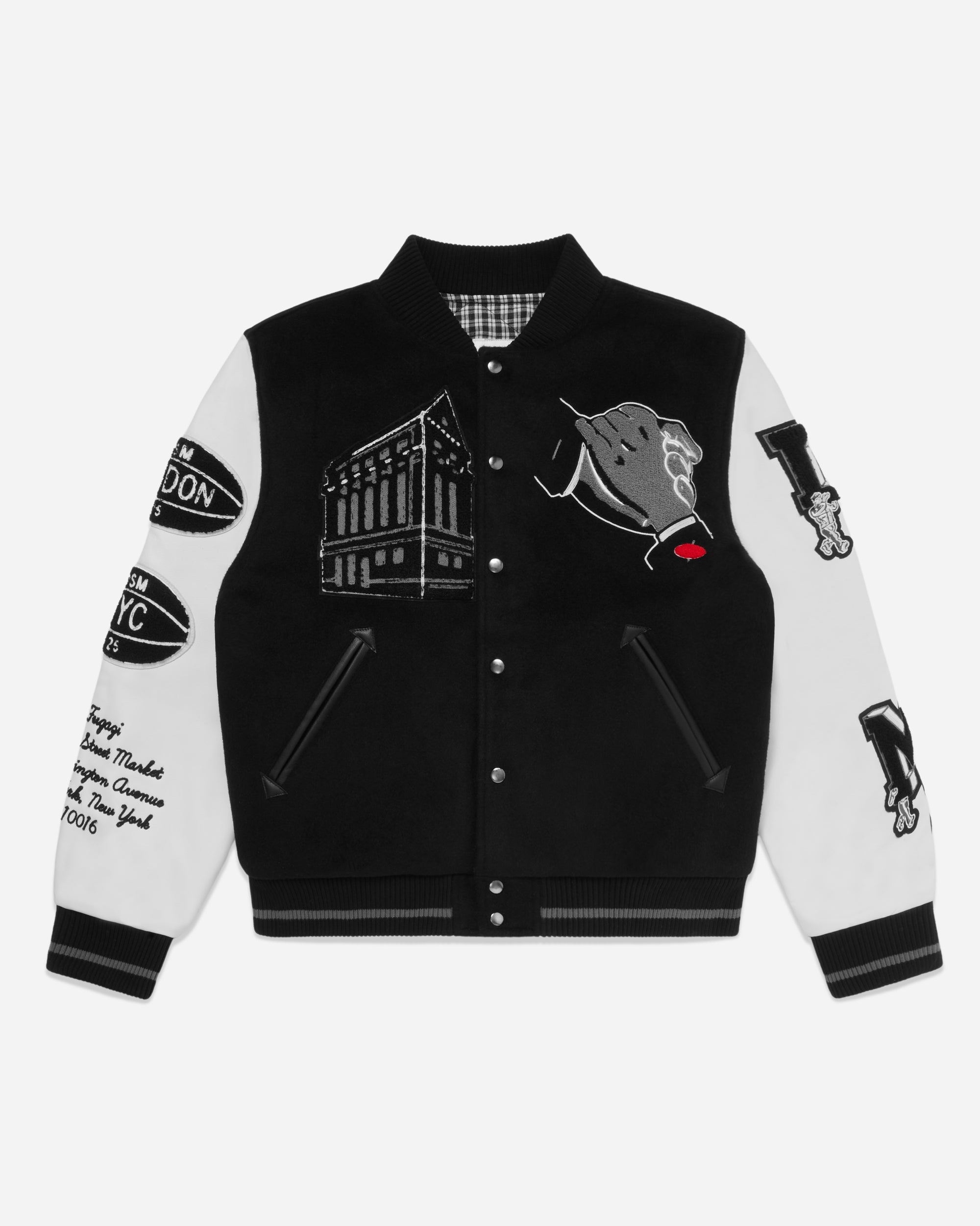 Fugazi x DSM: Men's China Shop Varsity Jacket (Black) DSMNY E-SHOP