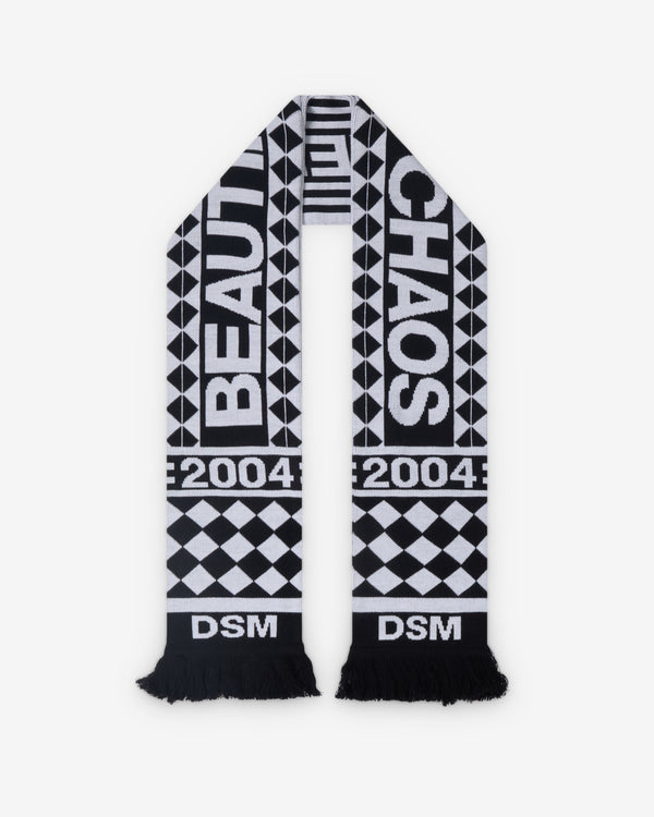 DSM Kei Ninomiya - Men's Beautiful Chaos Football Scarf - (Black/White)