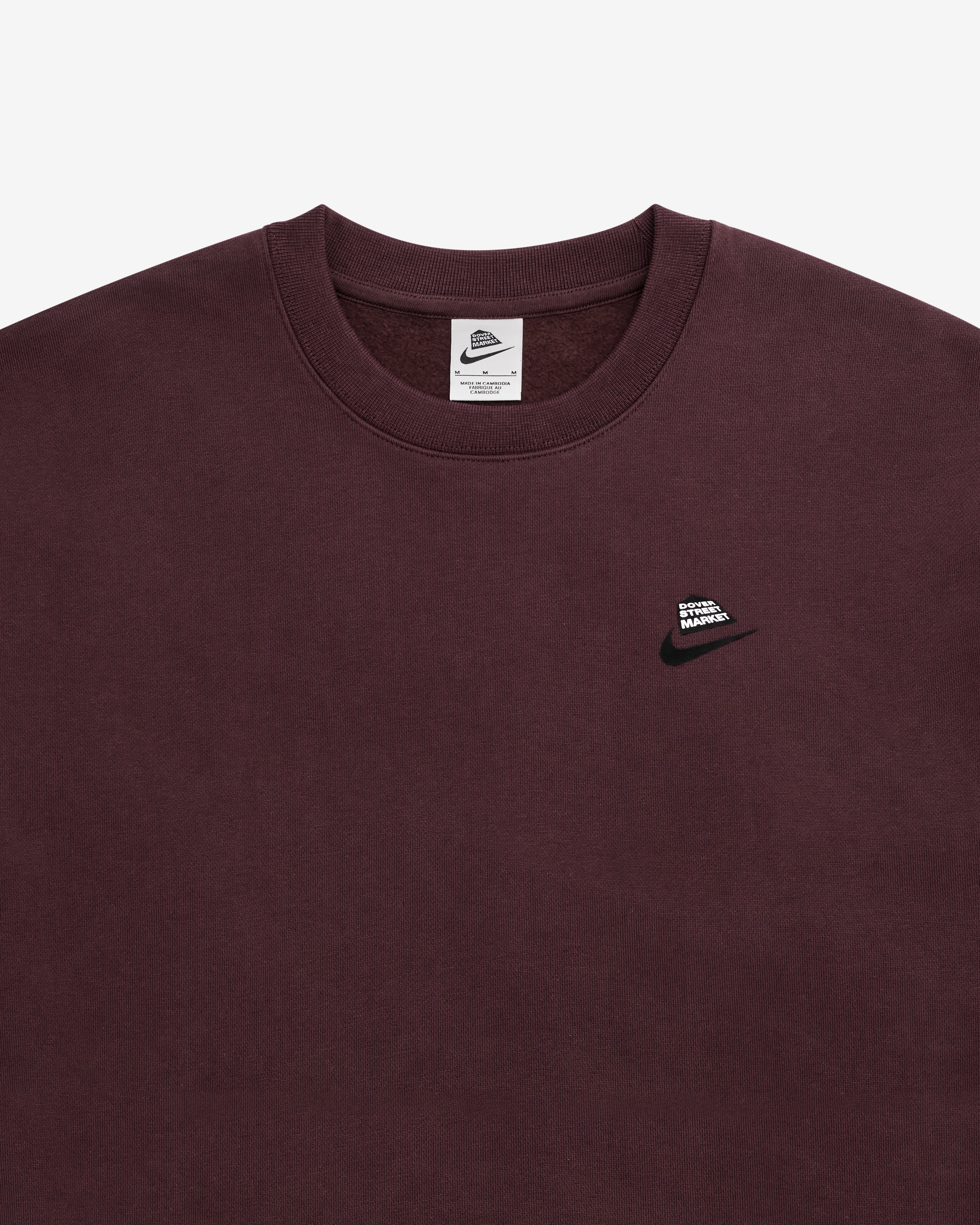 Nike: DSM Men's Fleece Crewneck Sweatshirt (Burgundy) | DSMNY E-SHOP