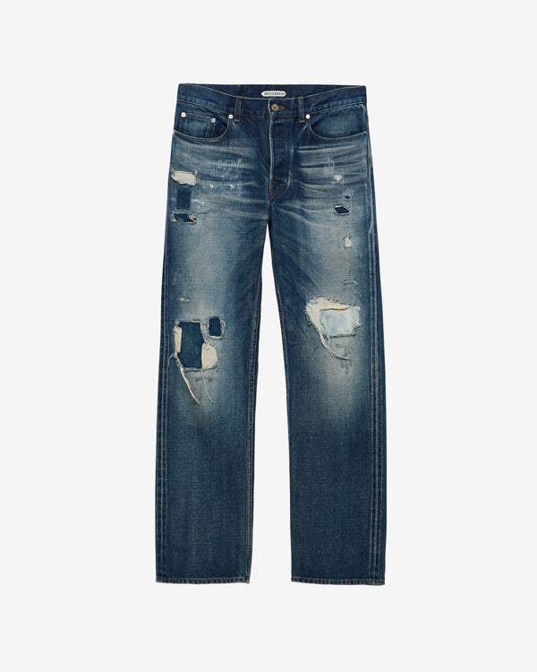 JW Anderson - Men's Straight Leg Jeans - (Dark Blue)