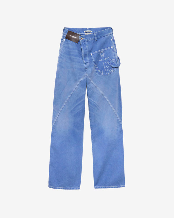 JW Anderson - Men's Twisted Workwear Jeans - (French Blue)