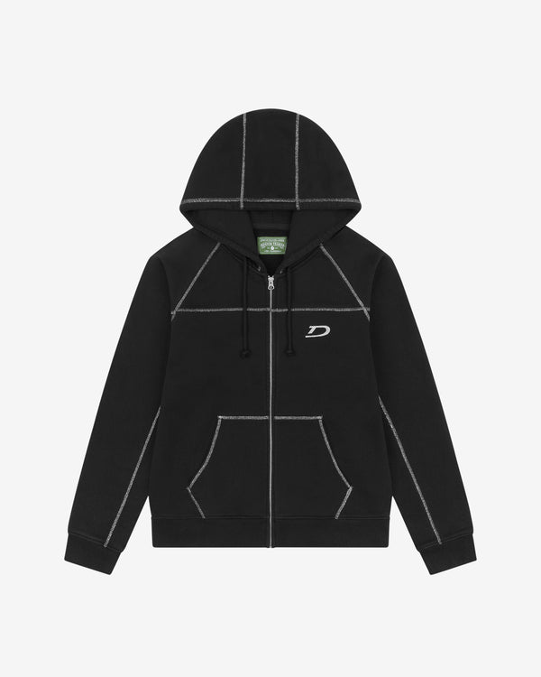 Denim Tears - Men's Court Lines Zip Hoodie - (Black)