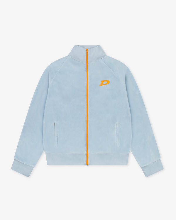Denim Tears - Men's Velour Warmup Jacket - (Light Blue)