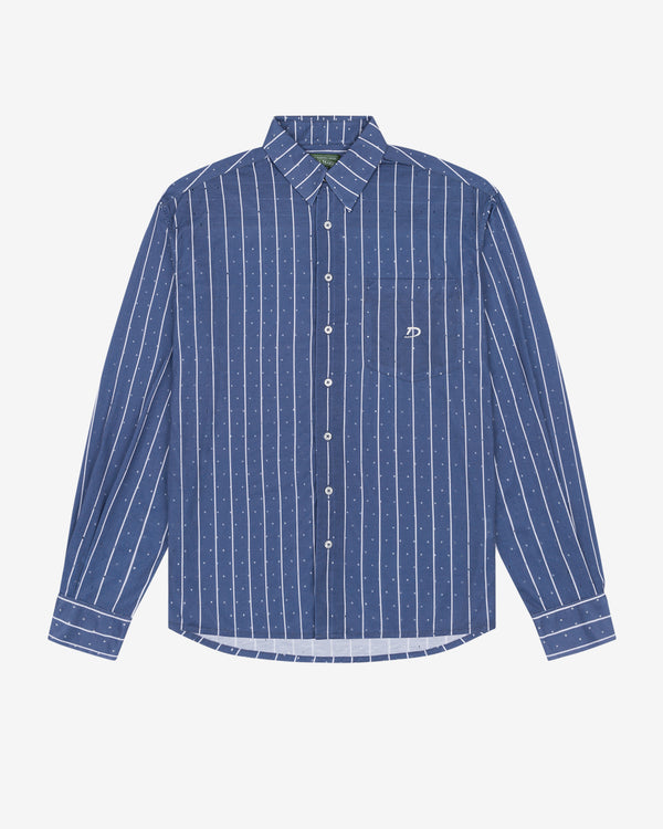 Denim Tears - Men's Coach Oxford Mesh Button Up - (Blue)
