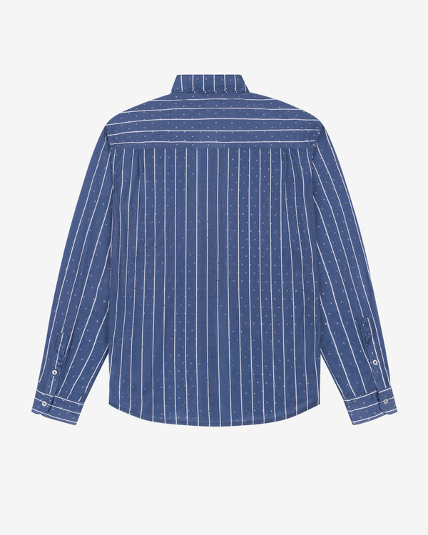 Denim Tears - Men's Coach Oxford Mesh Button Up - (Blue)