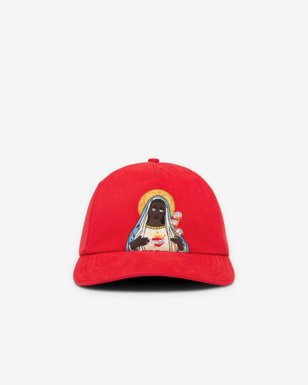 Denim Tears - Men's Black Mary Cap - (Red)