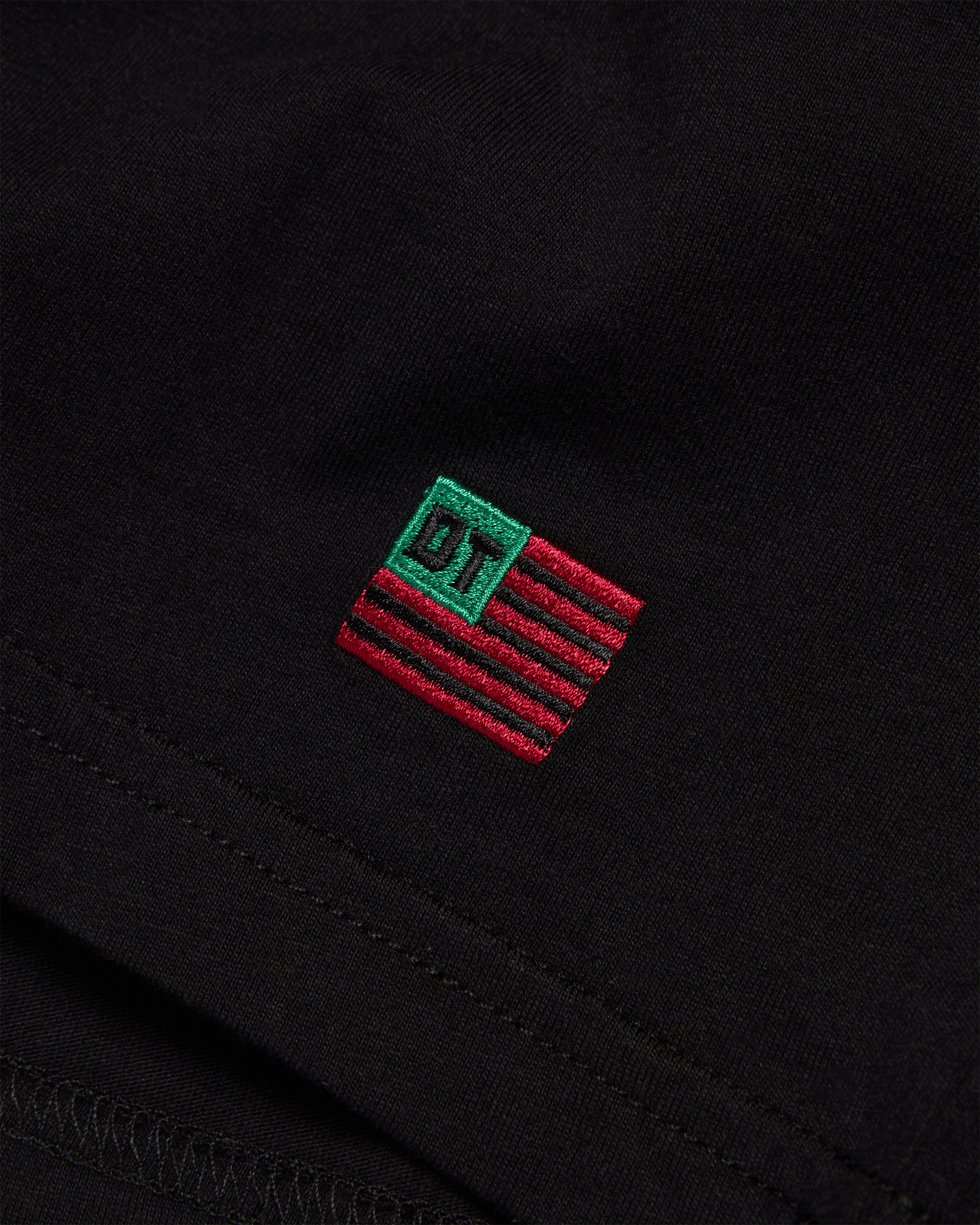 Denim Tears: Men's Long Sleeve Flag Tee (Black) | DSMNY E-SHOP