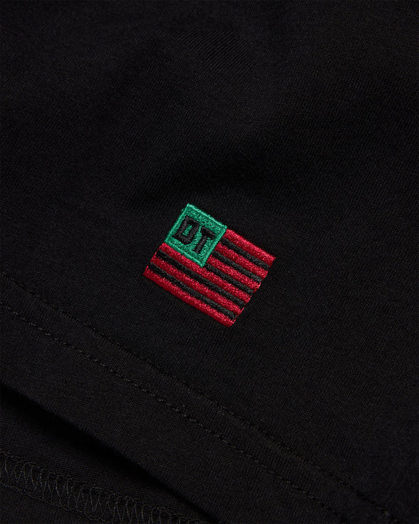 Denim Tears - Men's Long Sleeve Flag Tee - (Black)