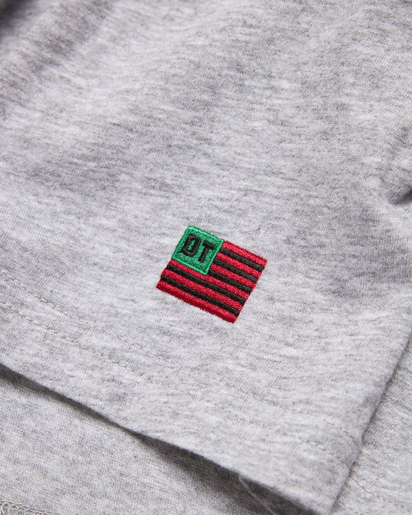 Denim Tears - Men's Long Sleeve Flag Tee - (Grey)