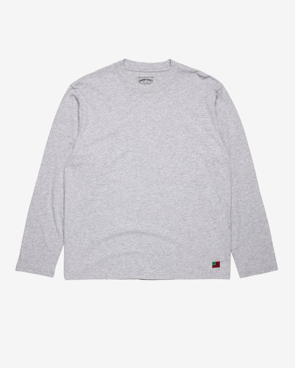 Denim Tears - Men's Long Sleeve Flag Tee - (Grey)