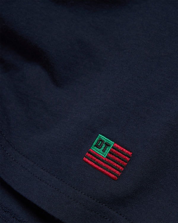 Denim Tears - Men's Long Sleeve Flag Tee - (Navy)