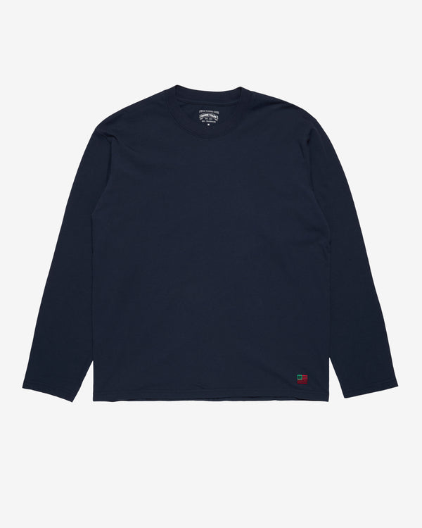 Denim Tears - Men's Long Sleeve Flag Tee - (Navy)
