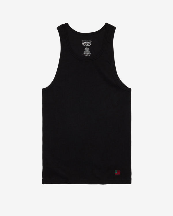 Denim Tears - Men's Ribbed Flag Tank - (Black)