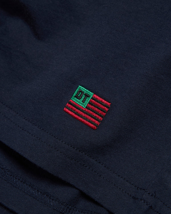 Denim Tears - Men's Short Sleeve Flag Tee - (Navy)