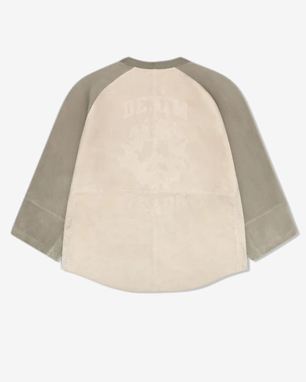 Denim Tears - Men's Suede Baseball Shirt - (White)