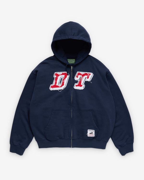 Denim Tears - Men's DT Zip Hoodie - (Navy)