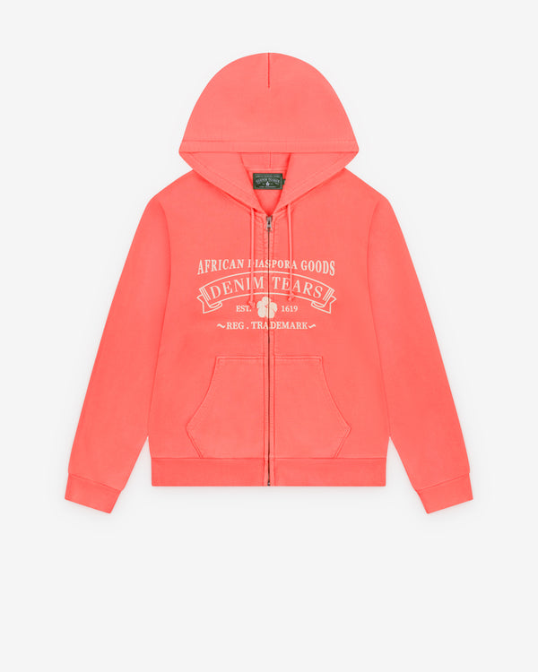 Denim Tears - Men's ADG Zip Hoodie - (Sea Coral)