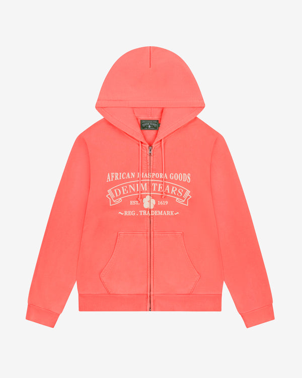 Denim Tears - Men's ADG Zip Hoodie - (Sea Coral)