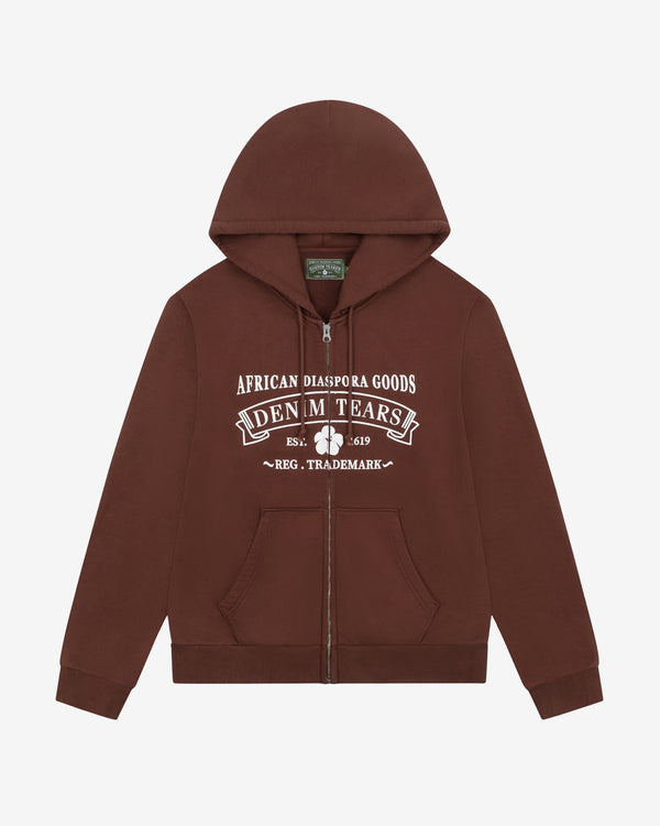 Denim Tears - Men's ADG Zip Hoodie - (Brown)
