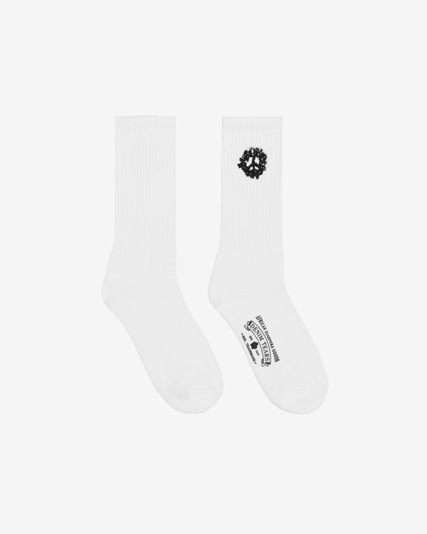 Denim Tears - Peace Wreath Socks - (White)