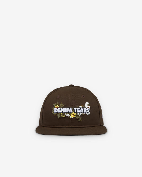 Denim Tears - Men's New Era Floral Logo Cap 950 - (Brown)