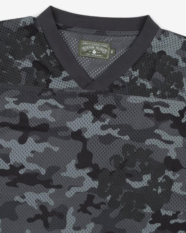 Denim Tears - Men's Camo Wreath Jersey - (Black Camo)