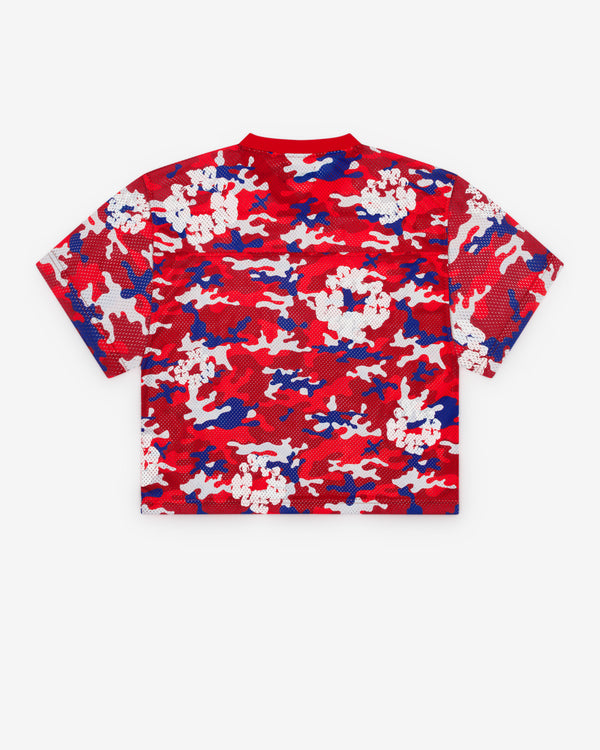 Denim Tears - Men's Camo Wreath Jersey - (Red Camo)