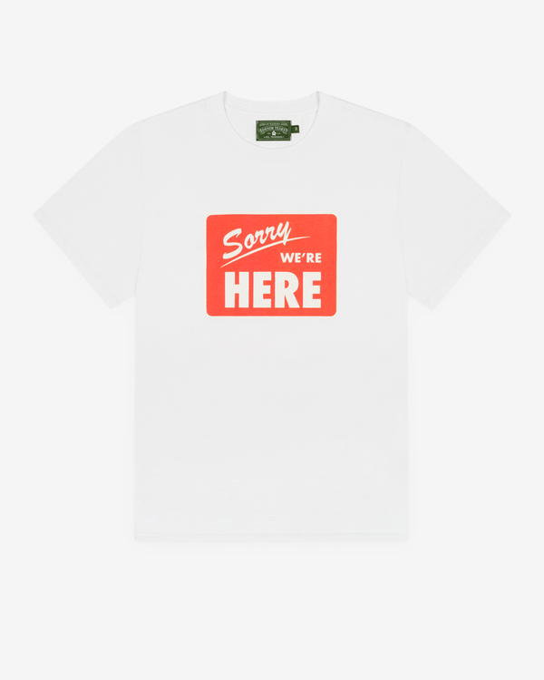 Denim Tears - Men's Sorry We're Here T-Shirt - (White)