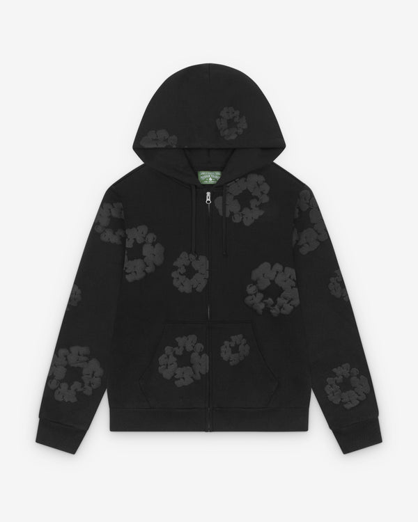 Denim Tears - Men's Mono Wreath Zip Hoodie - (Black)
