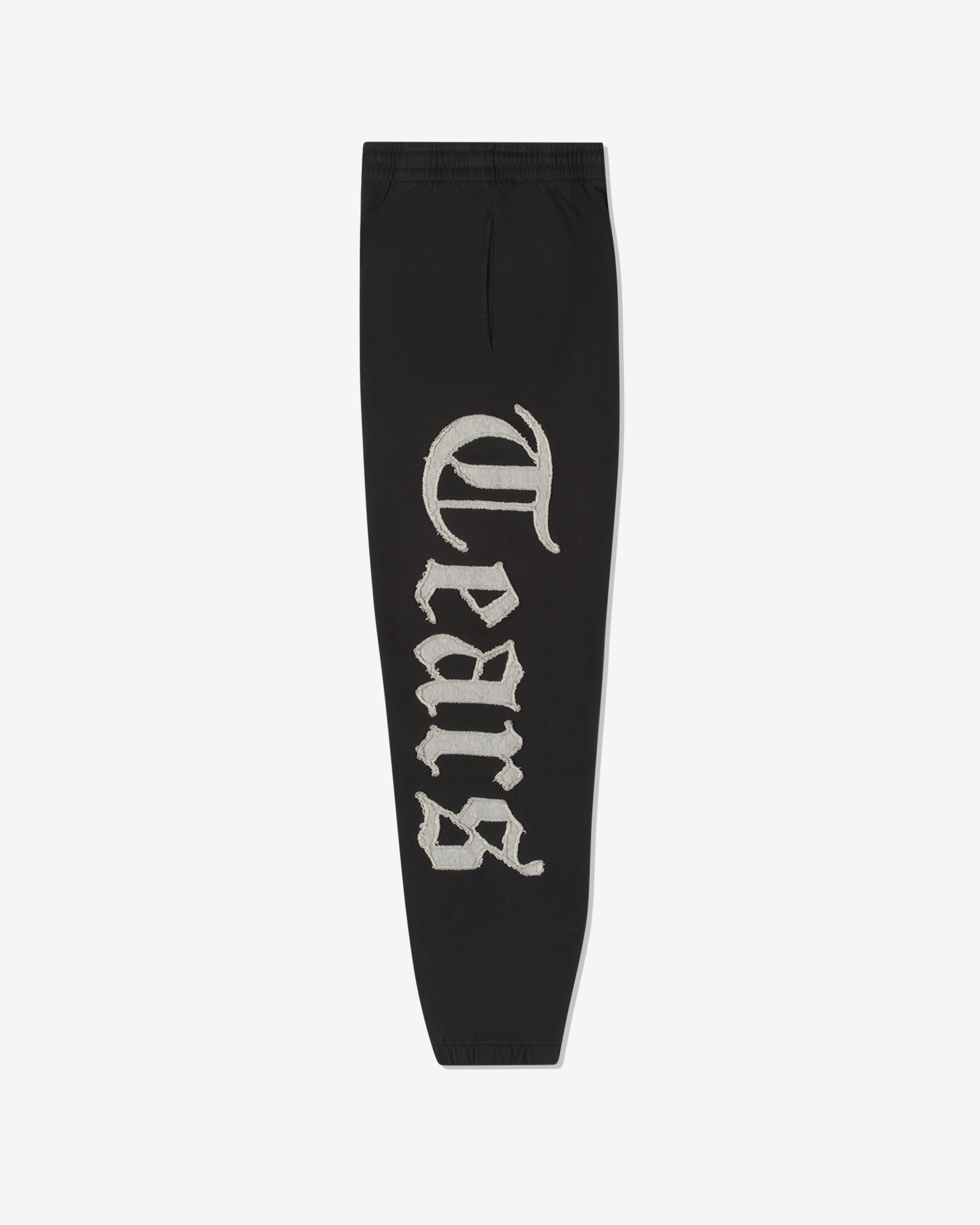 Denim Tears: Men's Cut Out Sweatpants (Charcoal) | DSMNY E-SHOP