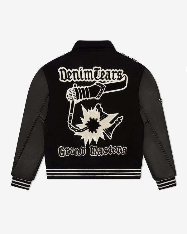 Denim Tears - Men's Grand Master Varsity Jacket - (Black)
